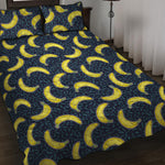 Banana Fruit Pattern Print Quilt Bed Set