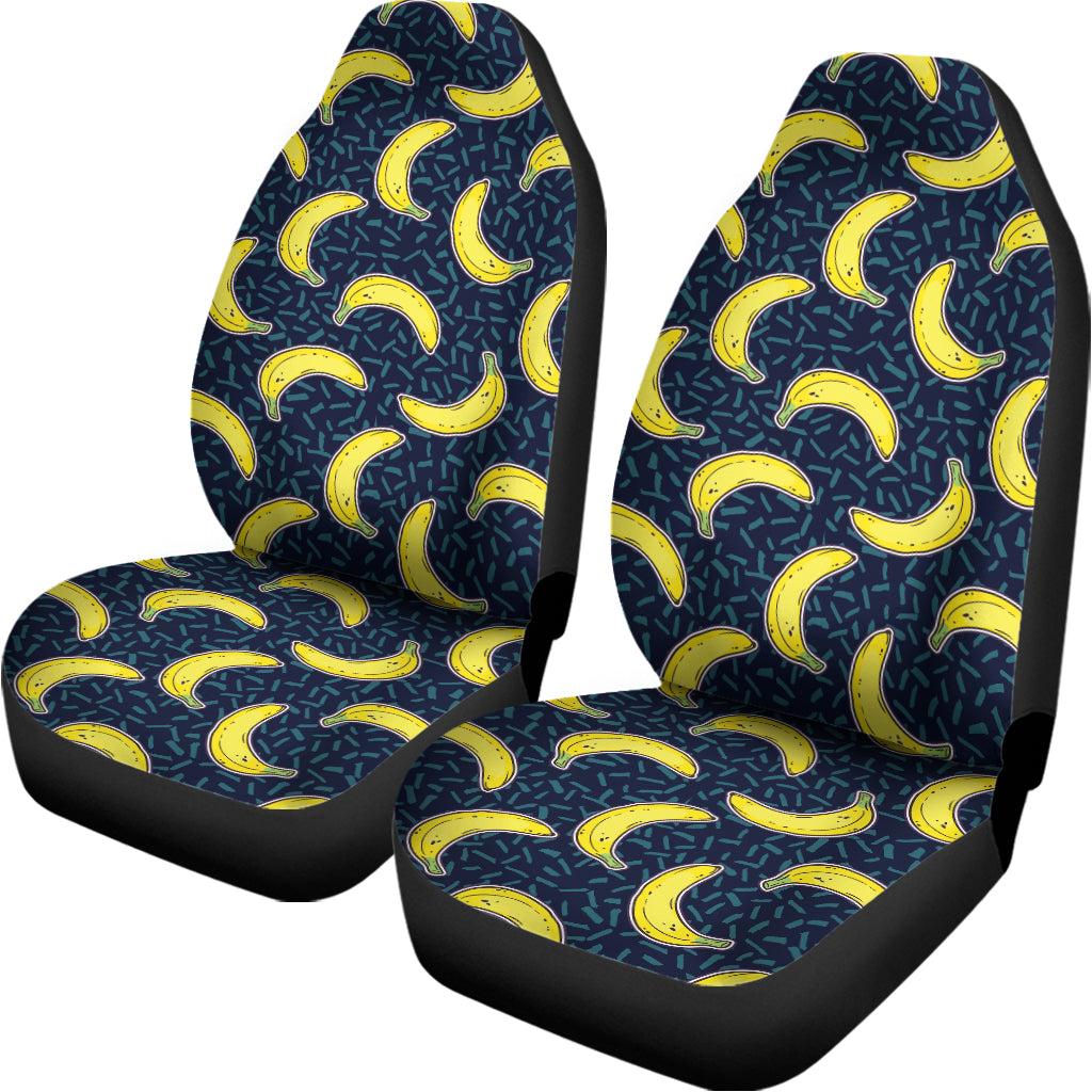 Banana Fruit Pattern Print Universal Fit Car Seat Covers