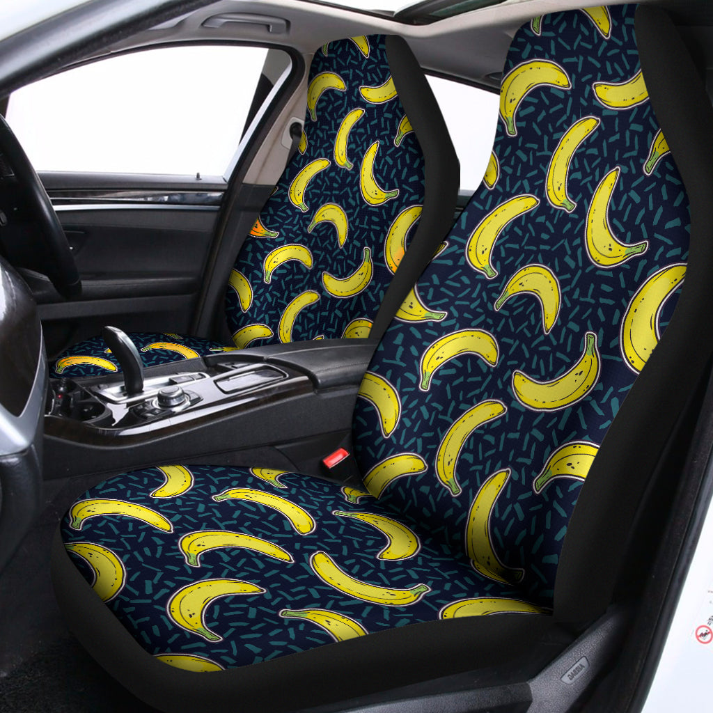 Banana Fruit Pattern Print Universal Fit Car Seat Covers