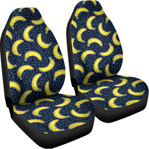 Banana Fruit Pattern Print Universal Fit Car Seat Covers