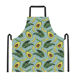 Banana Leaf Avocado Pattern Print Apron