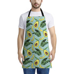 Banana Leaf Avocado Pattern Print Apron