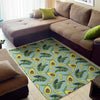 Banana Leaf Avocado Pattern Print Area Rug