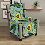 Banana Leaf Avocado Pattern Print Armchair Protector