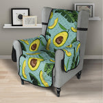 Banana Leaf Avocado Pattern Print Armchair Protector