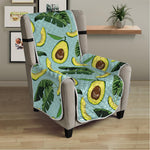 Banana Leaf Avocado Pattern Print Armchair Protector