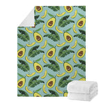 Banana Leaf Avocado Pattern Print Blanket