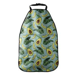 Banana Leaf Avocado Pattern Print Car Seat Organizers