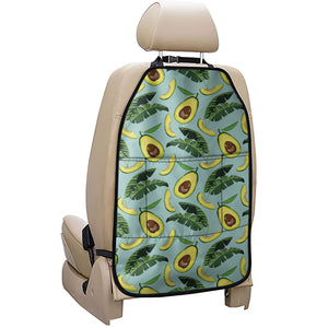 Banana Leaf Avocado Pattern Print Car Seat Organizers