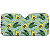 Banana Leaf Avocado Pattern Print Car Sun Shade