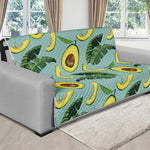 Banana Leaf Avocado Pattern Print Futon Protector