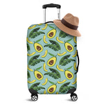 Banana Leaf Avocado Pattern Print Luggage Cover