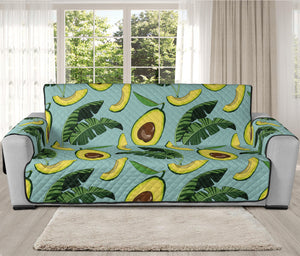 Banana Leaf Avocado Pattern Print Oversized Sofa Protector