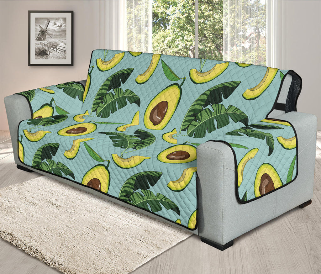 Banana Leaf Avocado Pattern Print Oversized Sofa Protector