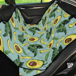 Banana Leaf Avocado Pattern Print Pet Car Back Seat Cover