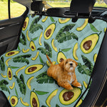 Banana Leaf Avocado Pattern Print Pet Car Back Seat Cover