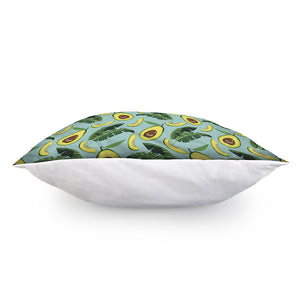 Banana Leaf Avocado Pattern Print Pillow Cover