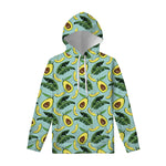 Banana Leaf Avocado Pattern Print Pullover Hoodie