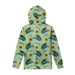 Banana Leaf Avocado Pattern Print Pullover Hoodie