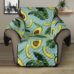 Banana Leaf Avocado Pattern Print Recliner Protector