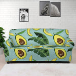 Banana Leaf Avocado Pattern Print Sofa Cover
