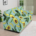 Banana Leaf Avocado Pattern Print Sofa Cover