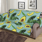 Banana Leaf Avocado Pattern Print Sofa Protector