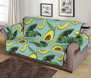 Banana Leaf Avocado Pattern Print Sofa Protector