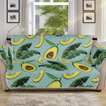 Banana Leaf Avocado Pattern Print Sofa Protector