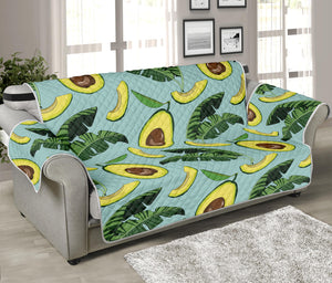 Banana Leaf Avocado Pattern Print Sofa Protector