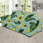 Banana Leaf Avocado Pattern Print Sofa Slipcover