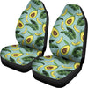 Banana Leaf Avocado Pattern Print Universal Fit Car Seat Covers
