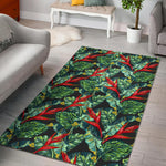 Banana Leaf Hawaiian Pattern Print Area Rug GearFrost