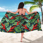 Banana Leaf Hawaiian Pattern Print Beach Sarong Wrap