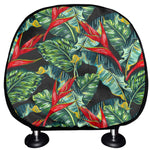 Banana Leaf Hawaiian Pattern Print Car Headrest Covers