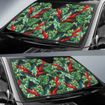 Banana Leaf Hawaiian Pattern Print Car Sun Shade GearFrost