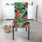 Banana Leaf Hawaiian Pattern Print Dining Chair Slipcover