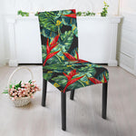 Banana Leaf Hawaiian Pattern Print Dining Chair Slipcover