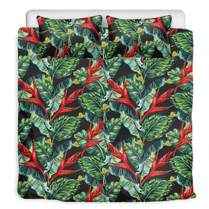 Banana Leaf Hawaiian Pattern Print Duvet Cover Bedding Set