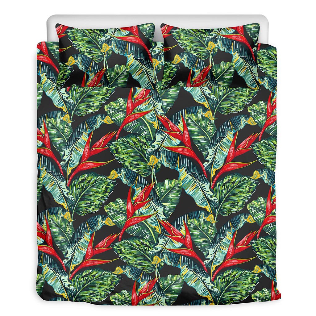 Banana Leaf Hawaiian Pattern Print Duvet Cover Bedding Set