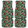 Banana Leaf Hawaiian Pattern Print Front and Back Car Floor Mats