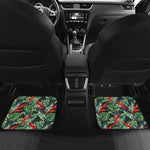 Banana Leaf Hawaiian Pattern Print Front and Back Car Floor Mats