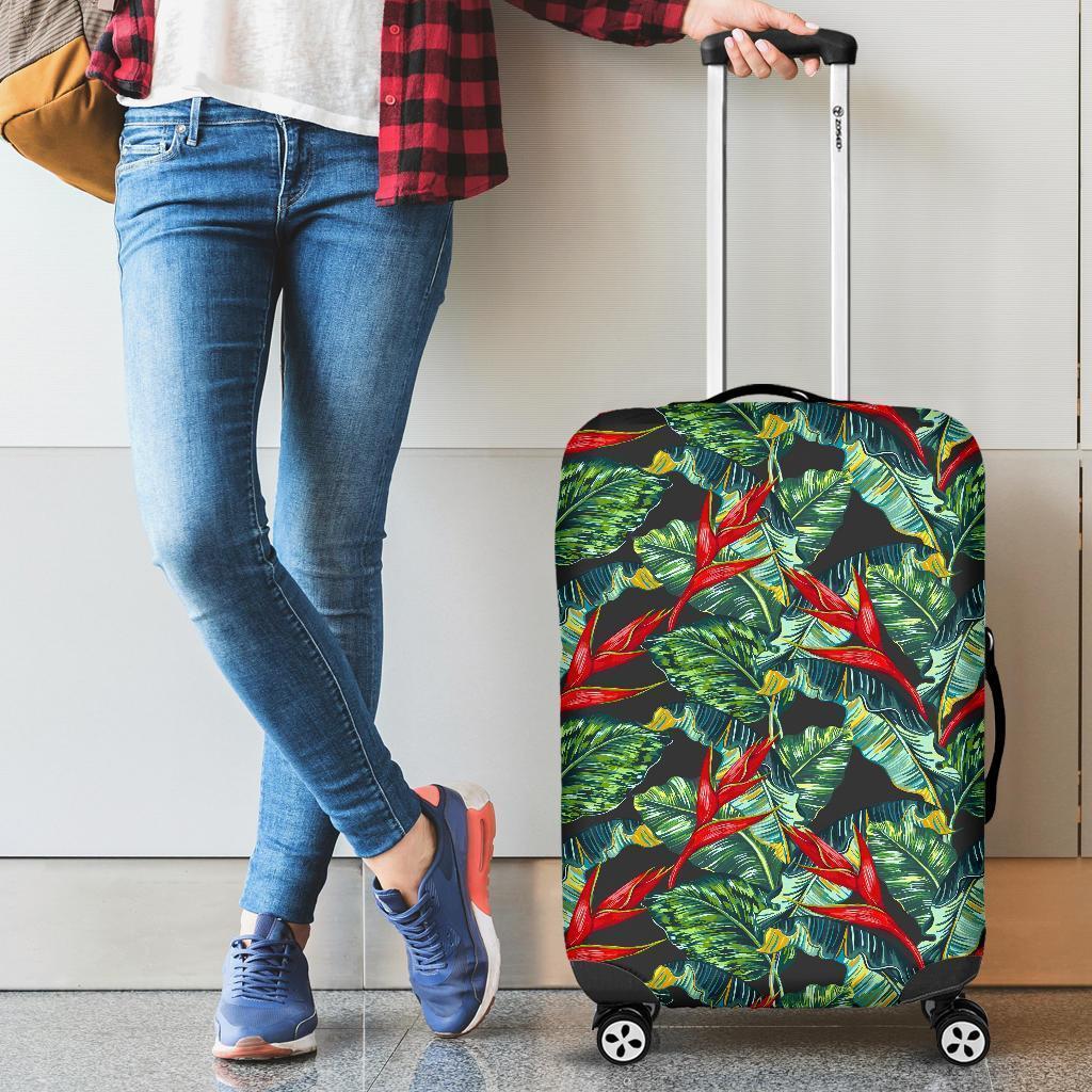 Banana Leaf Hawaiian Pattern Print Luggage Cover GearFrost