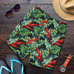 Banana Leaf Hawaiian Pattern Print Men's Shorts