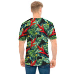 Banana Leaf Hawaiian Pattern Print Men's T-Shirt