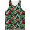 Banana Leaf Hawaiian Pattern Print Men's Tank Top