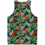 Banana Leaf Hawaiian Pattern Print Men's Tank Top