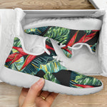 Banana Leaf Hawaiian Pattern Print Mesh Knit Shoes GearFrost