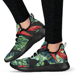 Banana Leaf Hawaiian Pattern Print Mesh Knit Shoes GearFrost