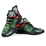 Banana Leaf Hawaiian Pattern Print Mesh Knit Shoes GearFrost